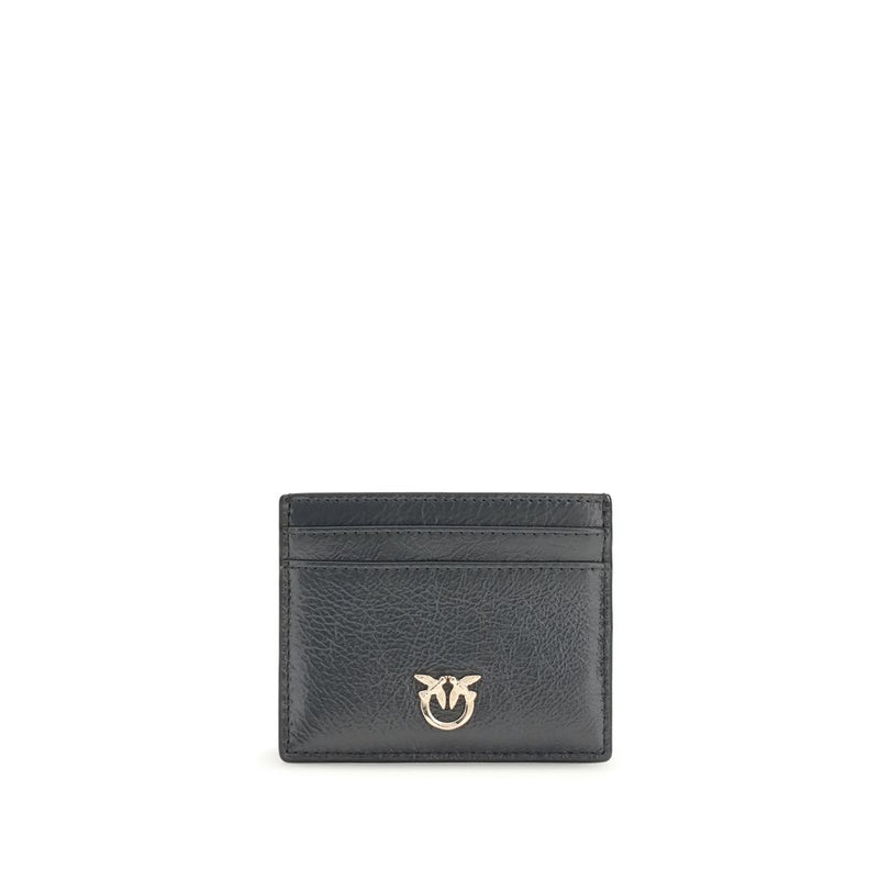 PINKO Gray Calf Leather Bos Taurus Wallet - Elegant Card Holder