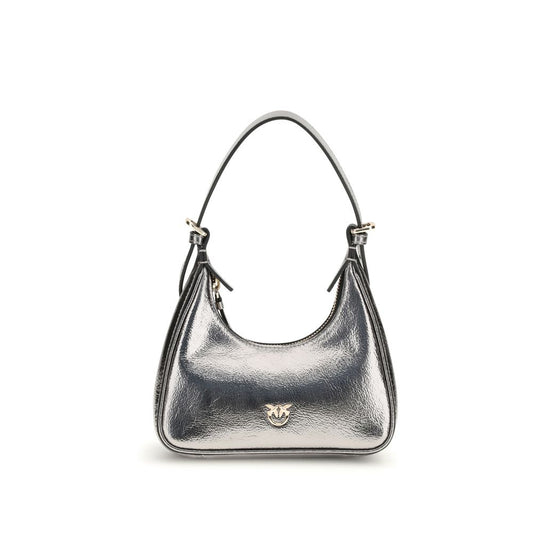 PINKO Silver Lamb Ovis Aries Aries Handbag - Elegant Shoulder Bag