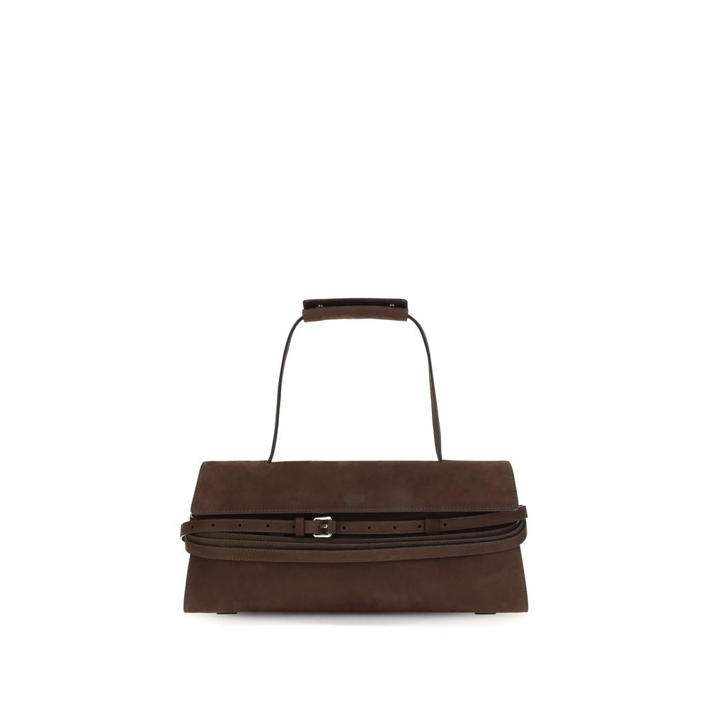 Moschino Brown Calf Leather Bos Taurus Handbag - Elegant & Unique
