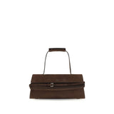 Moschino Brown Calf Leather Bos Taurus Handbag - Elegant & Unique