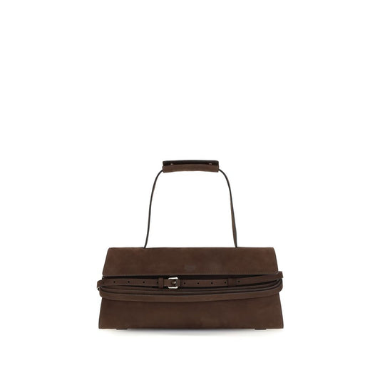 Moschino Brown Calf Leather Bos Taurus Handbag
