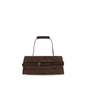 Moschino Brown Calf Leather Bos Taurus Handbag