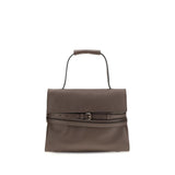 Moschino Brown Calf Leather Bos Taurus Handbag - Stylish & Versatile