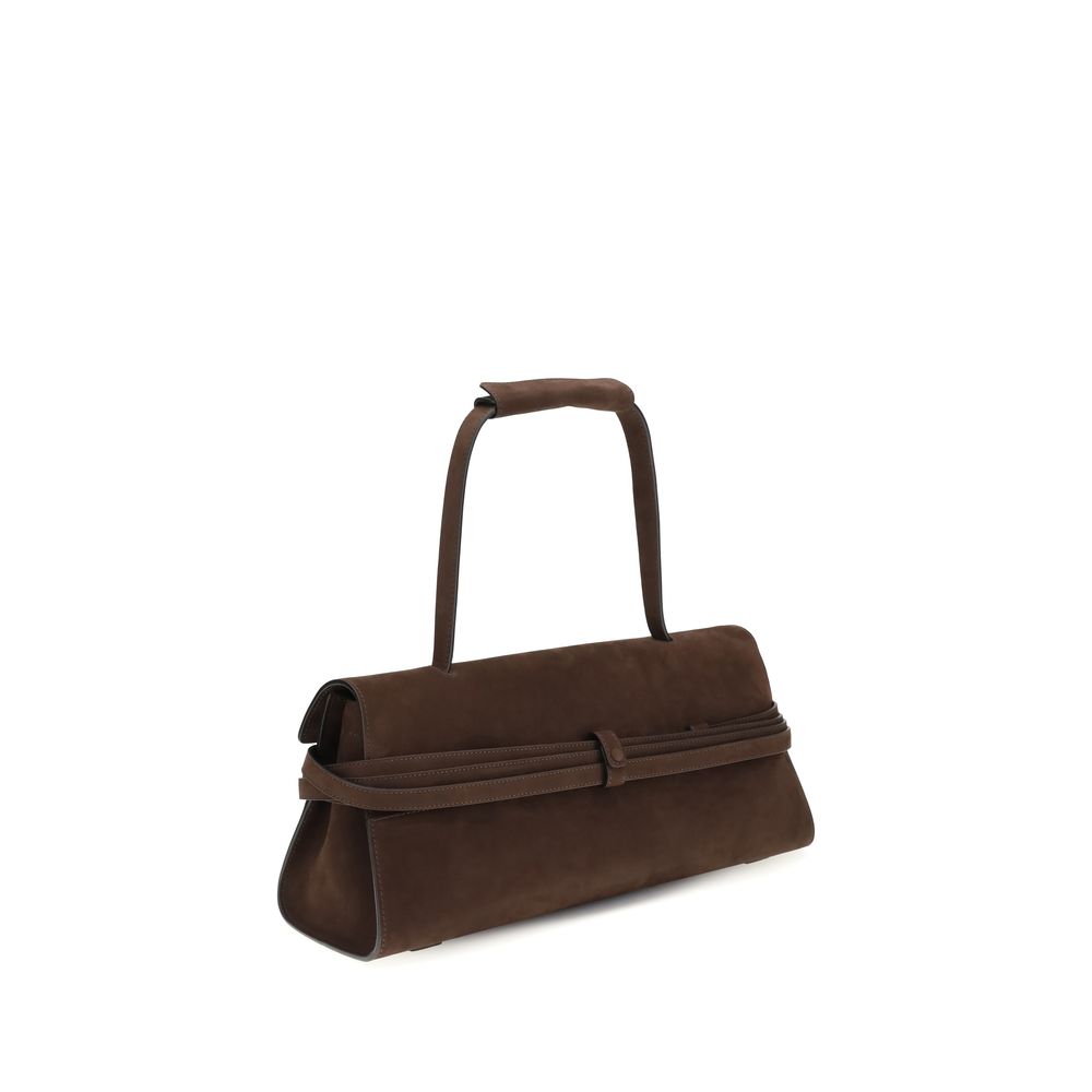 Moschino Brown Calf Leather Bos Taurus Handbag - Elegant & Unique