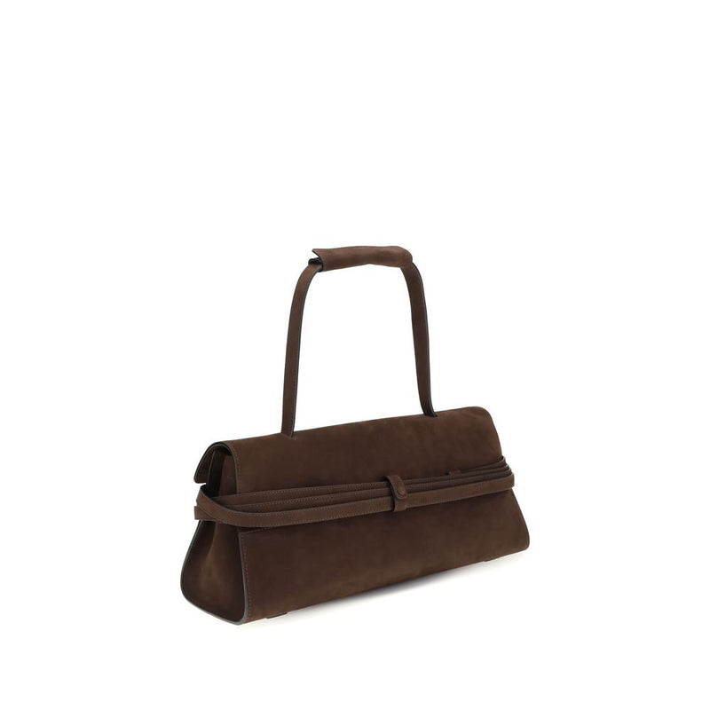Moschino Brown Calf Leather Bos Taurus Handbag - Elegant & Unique