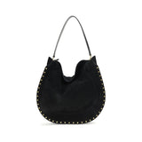 Isabel Marant Oskan Soft Black Calf Leather Shoulder Bag