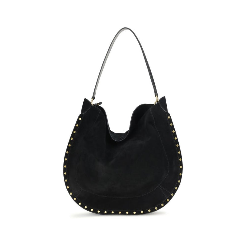 Isabel Marant Oskan Soft Black Calf Leather Shoulder Bag