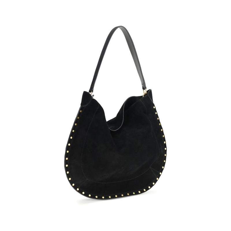 Isabel Marant Oskan Soft Black Calf Leather Shoulder Bag