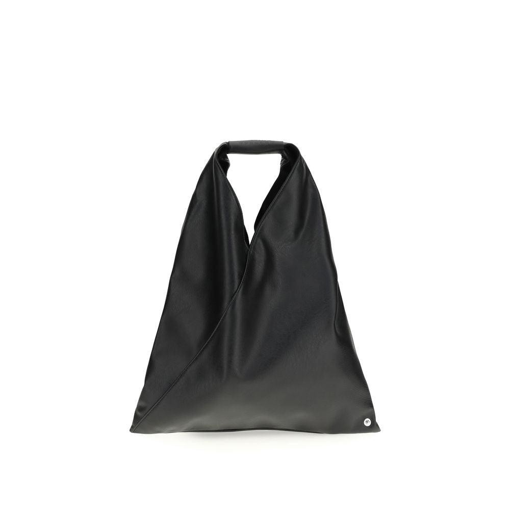 MM6 Black Polyethylene Handbag - Minimalist Elegance