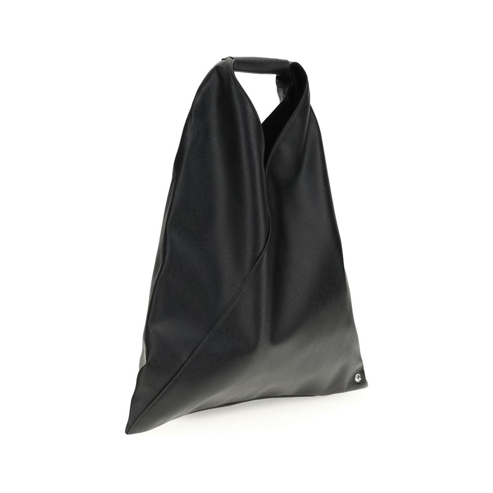 MM6 Black Polyethylene Handbag - Minimalist Elegance