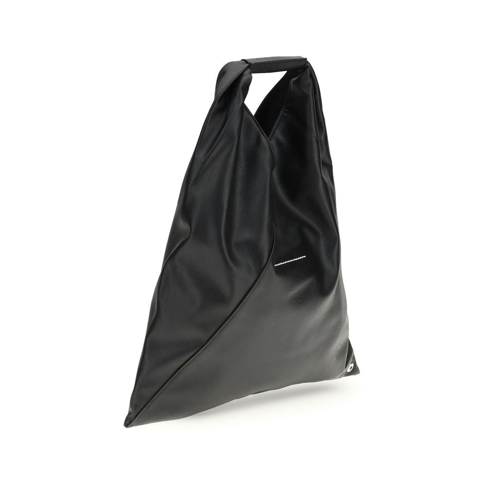 MM6 Black Polyethylene Handbag - Minimalist Elegance