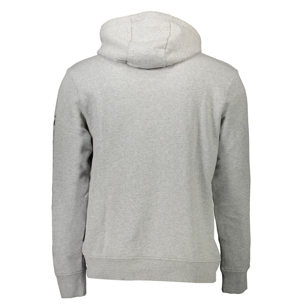 Napapijri Gray Cotton Men Sweater - Stylish & Comfortable