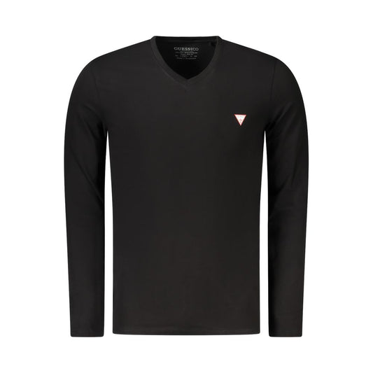 Guess Jeans Super Slim Fit V-Neck T-Shirt - Black