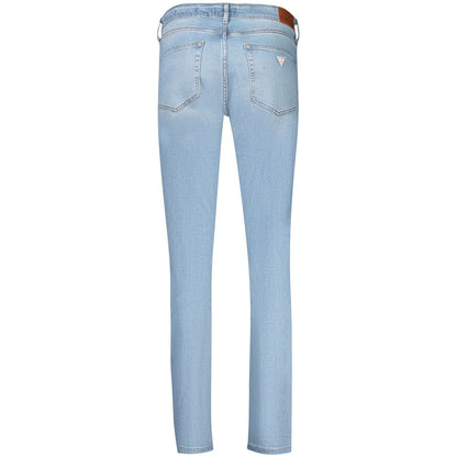 Guess Jeans Azzurro Lyocell Woman Jeans