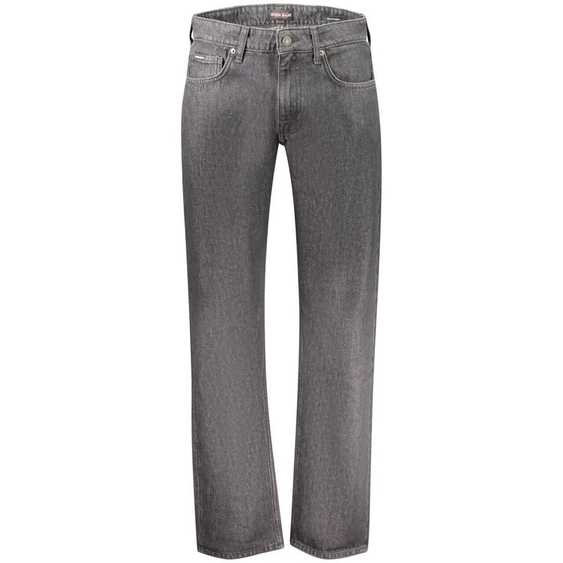 Guess Jeans Black Cotton Men's Jean - Straight-Leg Style