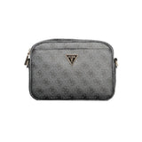 Guess Jeans Black Faux Leather Handbag for Women