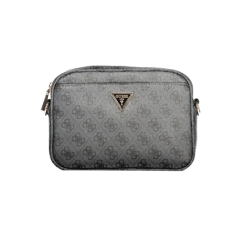 Guess Jeans Black Faux Leather Handbag for Women