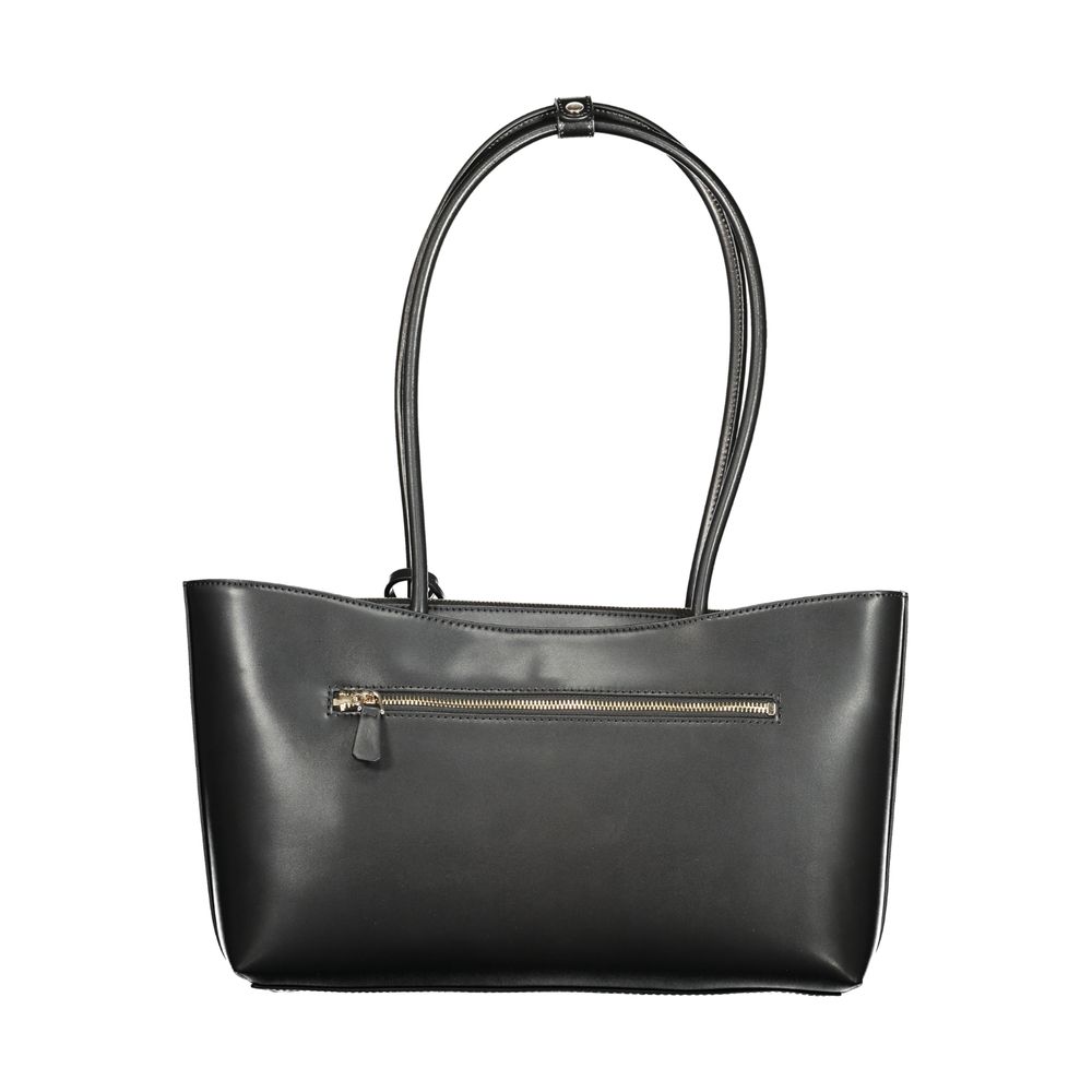 Guess Jeans Black Polyurethane Handbag for Women - Stylish & Versatile