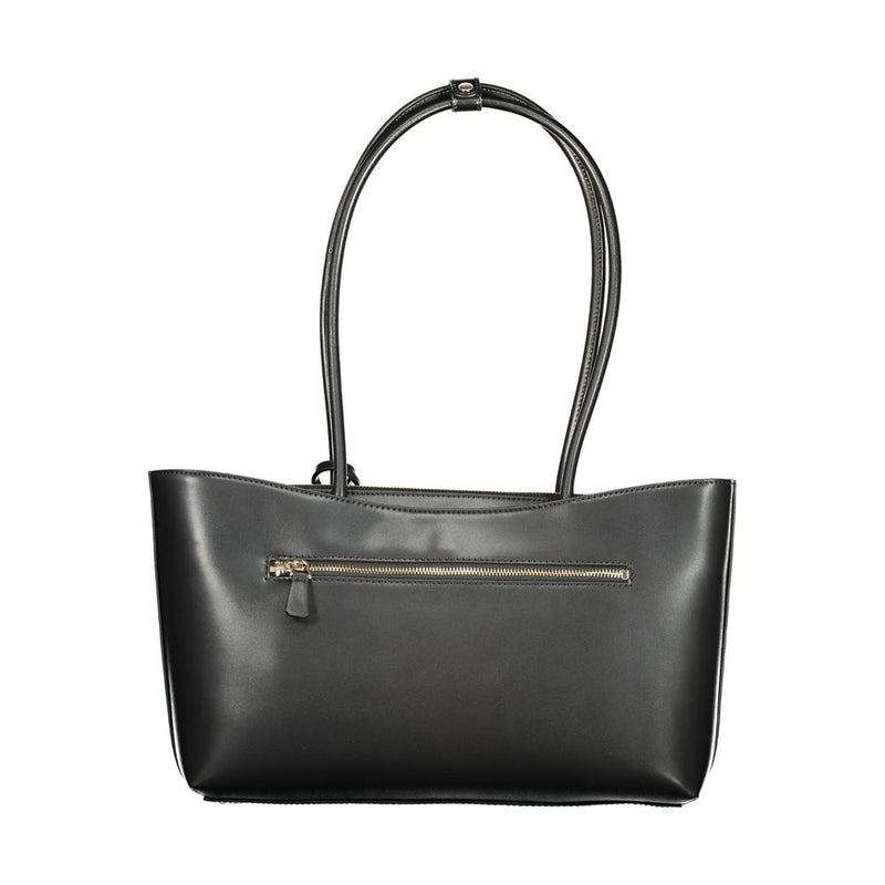 Guess Jeans Black Polyurethane Handbag for Women - Stylish & Versatile