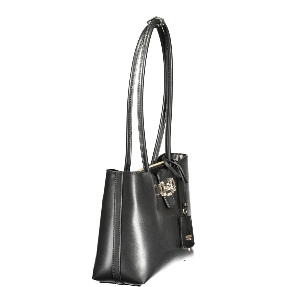 Guess Jeans Black Polyurethane Handbag for Women - Stylish & Versatile