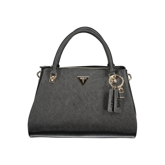 Guess Jeans Black Polyurethane Handbag for Women