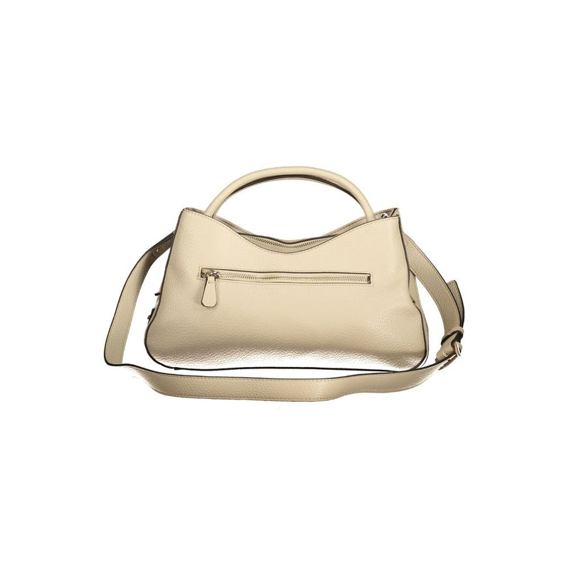 Guess Jeans Beige Polyurethane Handbag for Women
