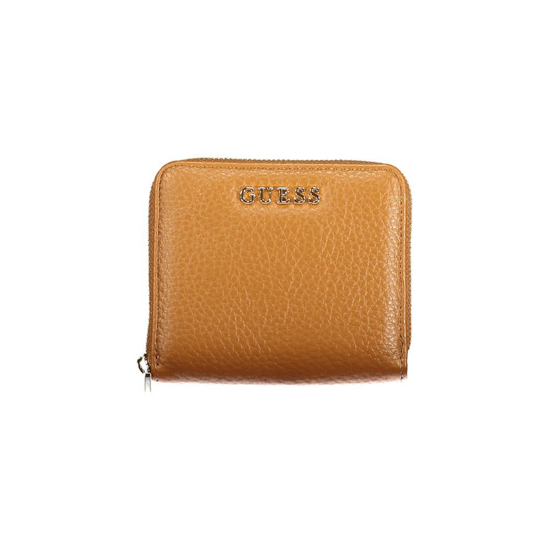 Guess Jeans Brown Polyurethane Women Wallet - Stylish & Functional