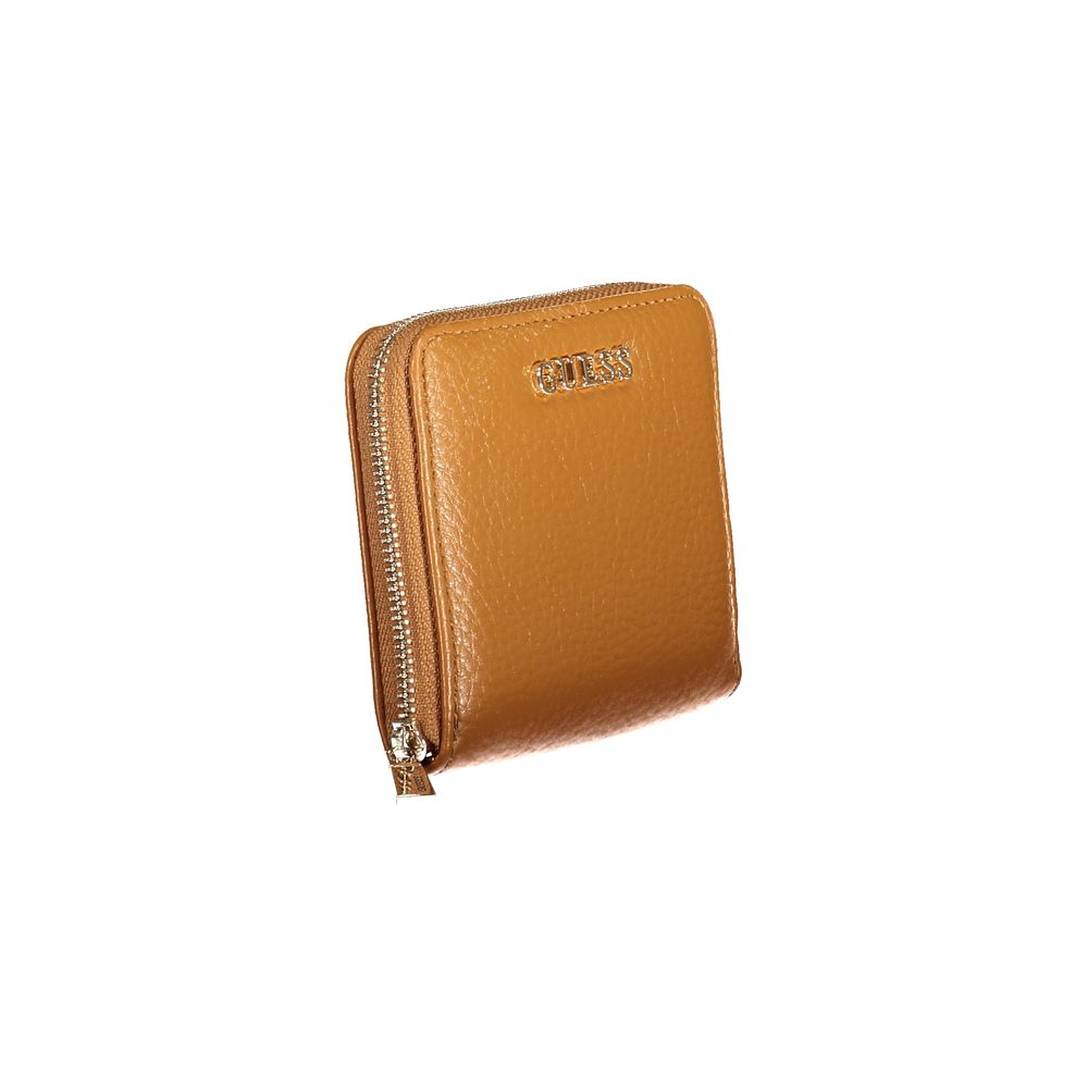Guess Jeans Brown Polyurethane Women's Wallet - Stylish & Functional