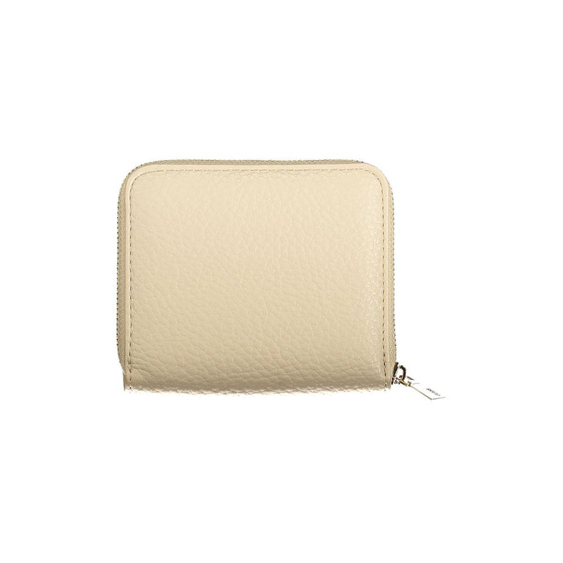 Guess Jeans Beige Polyurethane Women's Wallet - Chic & Durable