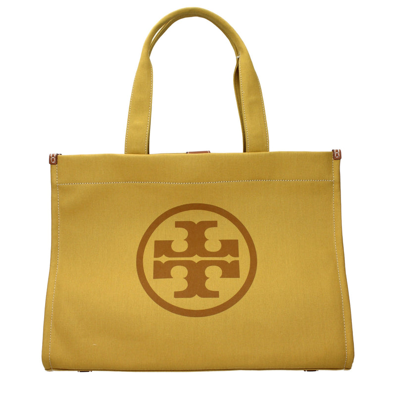 Tory Burch Yellow Fabric Shoulder Bag - Chic and Functional