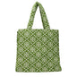 Tory Burch Green Cotton-Like Shoulder Bag