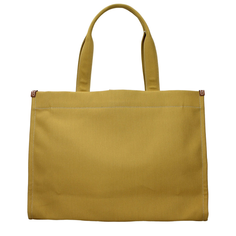 Tory Burch Yellow Fabric Shoulder Bag - Chic and Functional