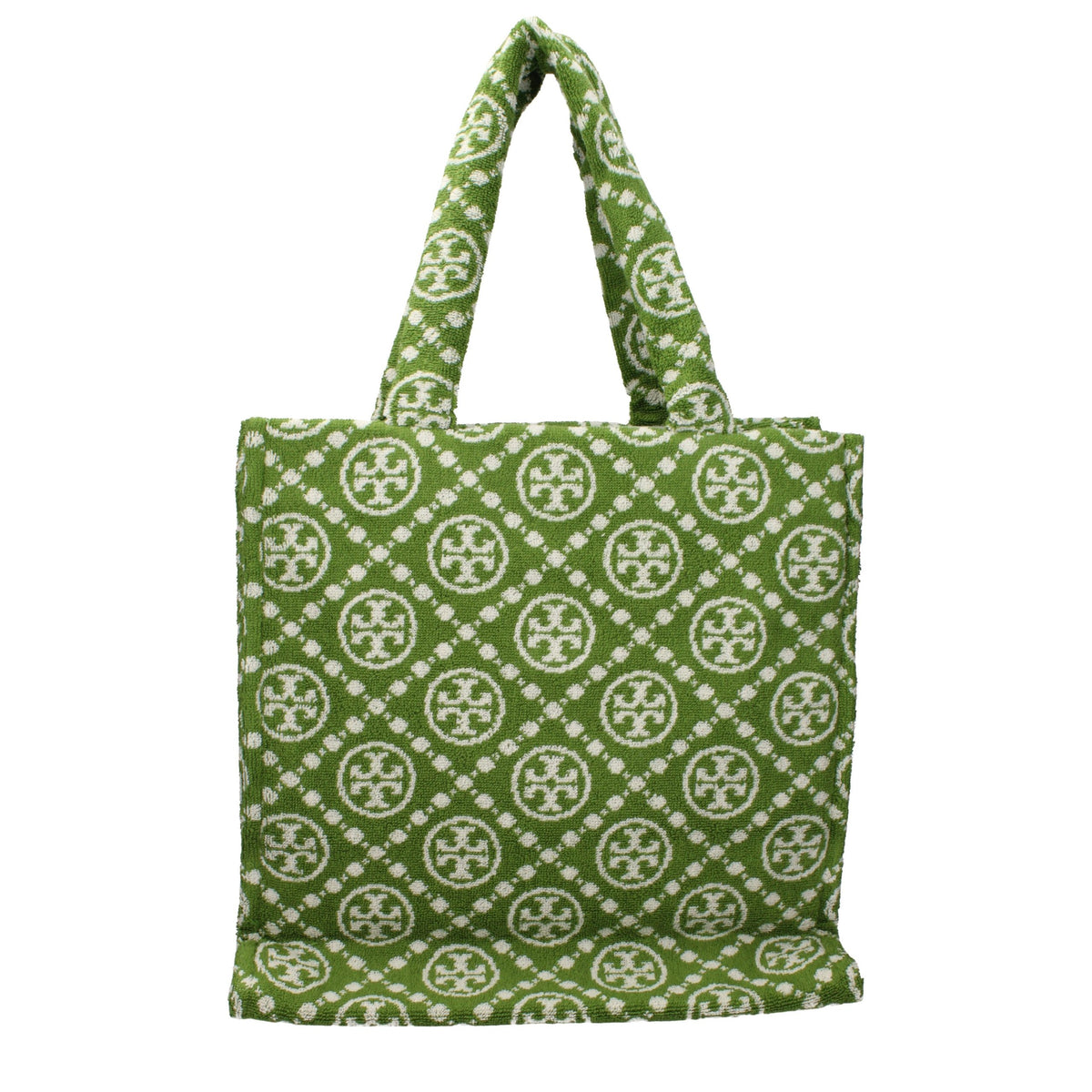 Tory Burch Green Cotton-Like Shoulder Bag - Stylish & Functional