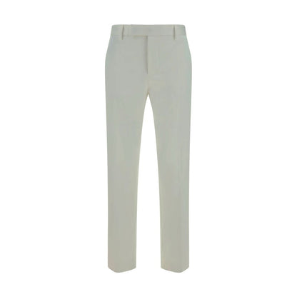 PT Torino Witte Katoenen Casual Broek