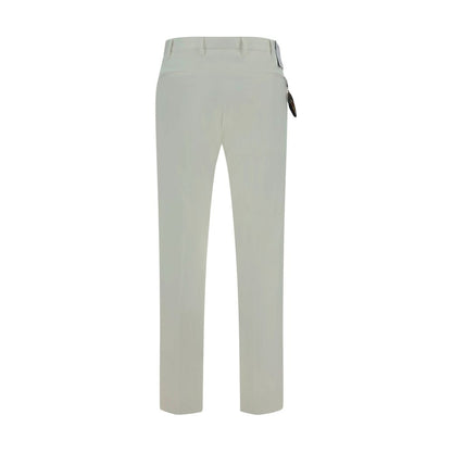 PT Torino Witte Katoenen Casual Broek