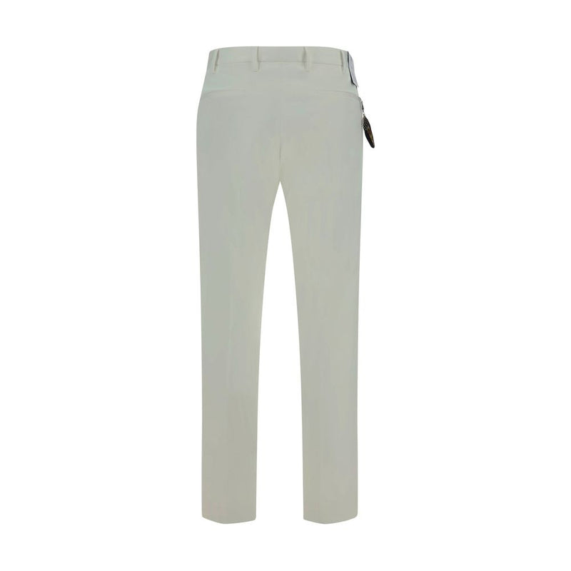 PT Torino Witte Katoenen Casual Broek
