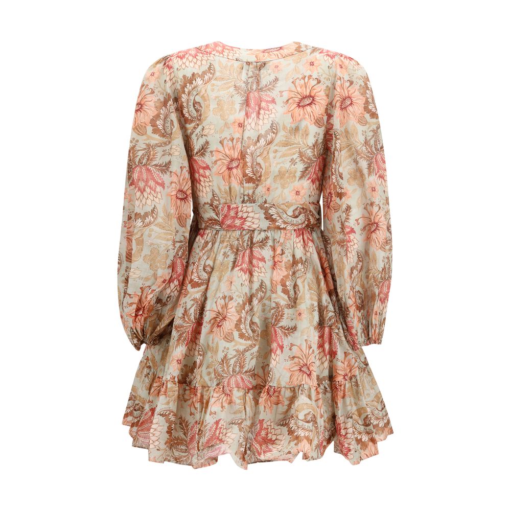 Zimmermann Daylight Wrap Mini Dress - Multicolor Cotton
