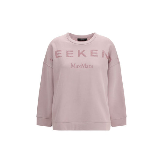 Max Mara Purple Cotton Sweatshirt - Oversized Comfort