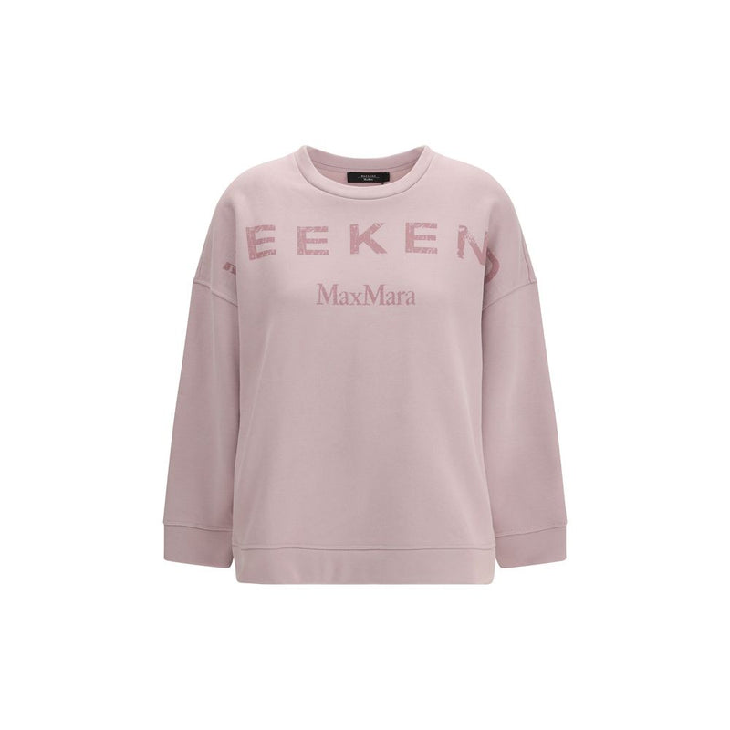 Max Mara Purple Cotton Sweatshirt - Oversized Comfort