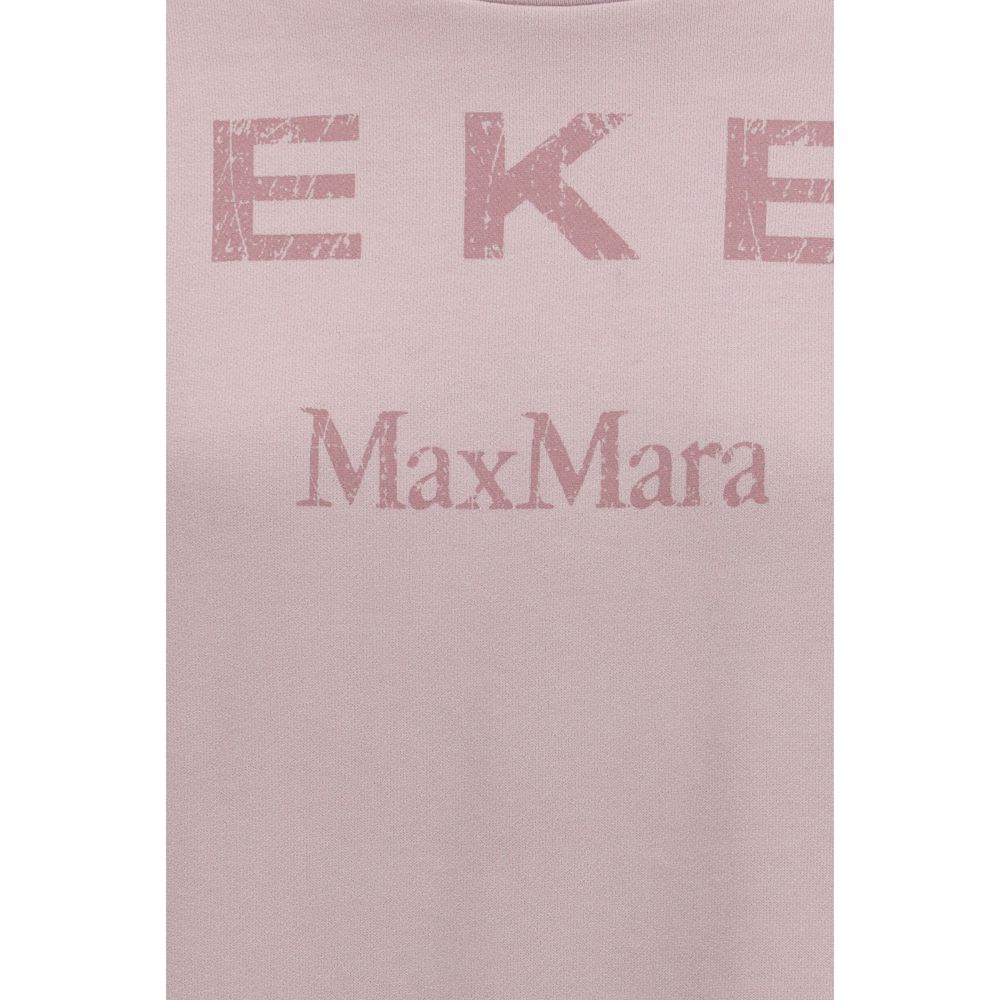 Max Mara Purple Cotton Sweatshirt - Oversized Comfort