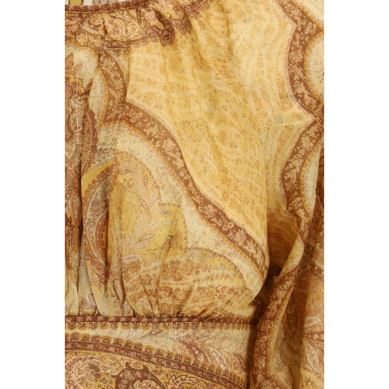 Zimmermann Bicolor Cotton Bustier Top - Wanderlust Collection