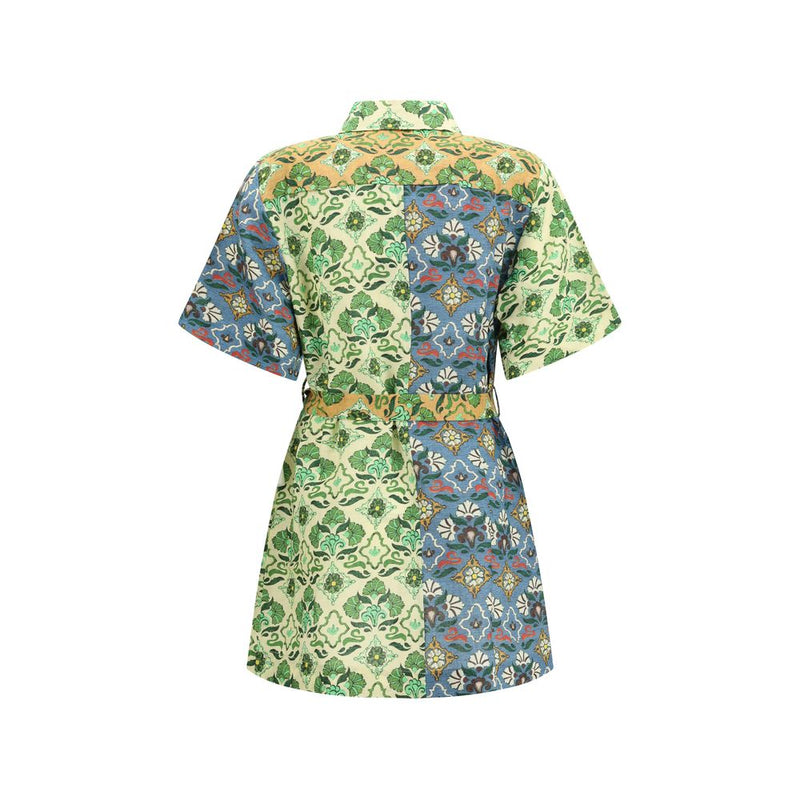 Alemais Ali Spliced Mini Dress - Élégante Robe Mini Multicolore