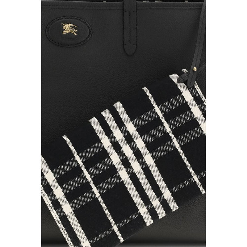 Burberry Black Calf Leather Bos Taurus Shoulder Bag