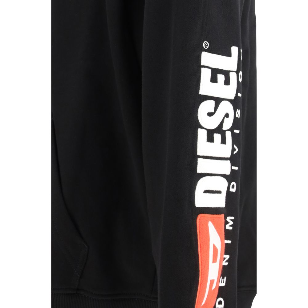 Diesel Zwarte Katoenen Sweatshirt