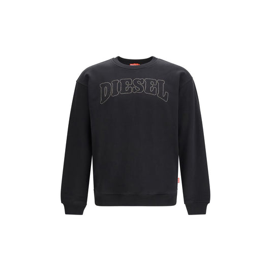 Diesel Zwarte Katoenen Sweatshirt