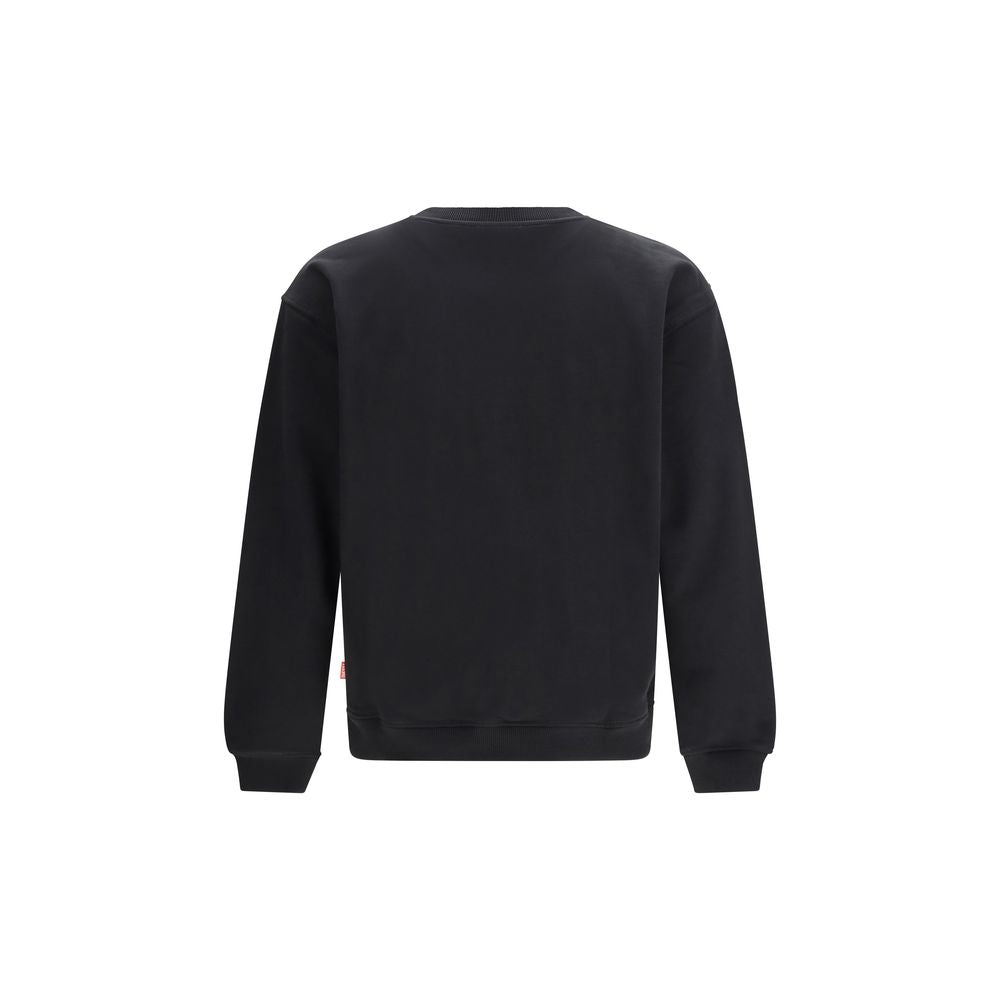 Diesel S-Norm-V10 Black Cotton Sweatshirt for Men
