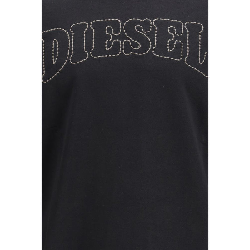 Diesel Zwarte Katoenen Sweatshirt