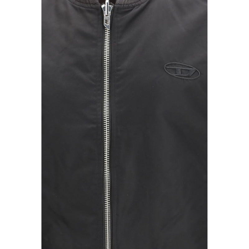 Diesel Bruine Polyamide Mouwloze Jas
