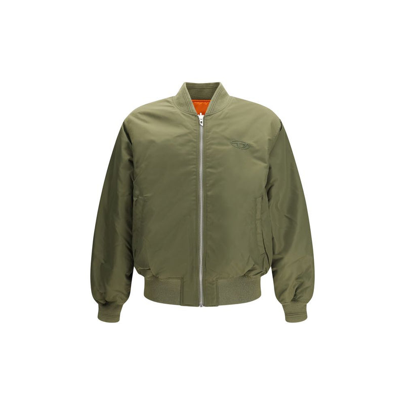 Diesel W-Type-D1 Bicolor Polyamide Bomber Jacket