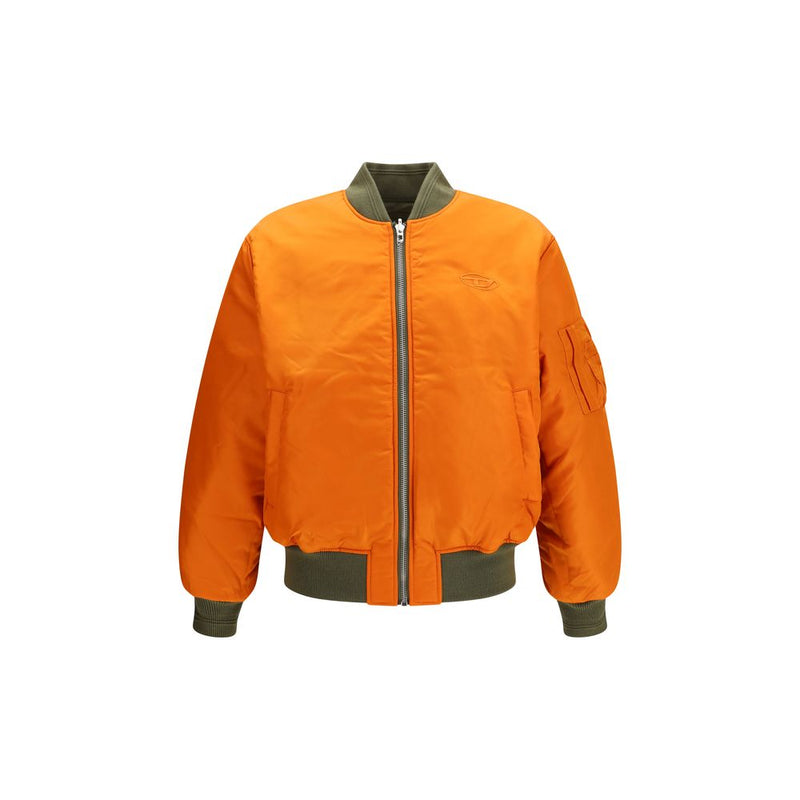 Diesel W-Type-D1 Bicolor Polyamide Bomber Jacket